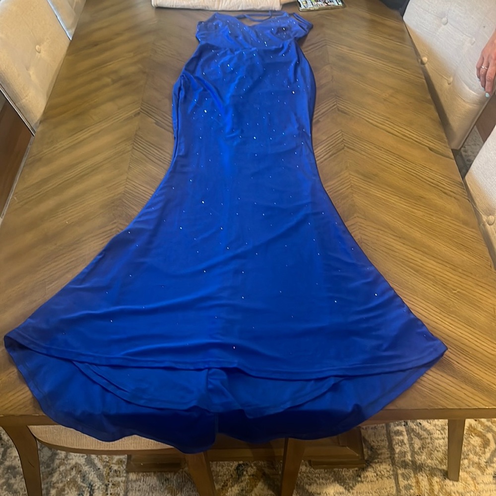A Lulus blue long dress